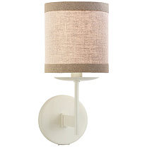 Walker Small Sconce светлый кремовый с абажуром из натурального льна