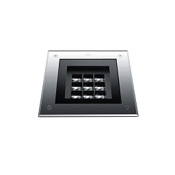 Грунтовый проходной светильник Simes Zip квадратный Comfort S.8895