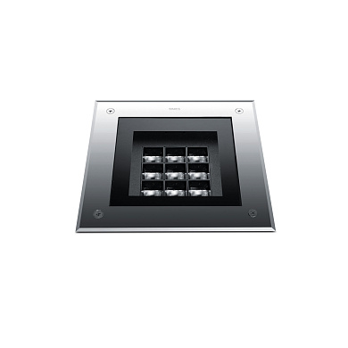 Грунтовый проходной светильник Simes Zip квадратный Comfort S.8895