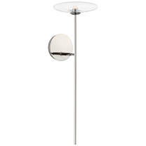 Calvino Large Tail Sconce полированный никель с прозрачным стеклом