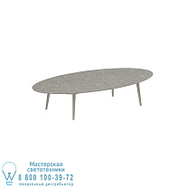 ВЫСОКИЙ СТОЛ STYLETTO LOUNGE 250X130CM, АЛЮМИНИЕВЫЕ НОЖКИ, ПЕСОЧНАЯ КЕРАМИКА, СТОЛЕШНИЦА CEPPO DOLOMITICA Royal Botania