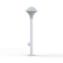 Dallas N° 8; Opal polycarbonate E27 75W Plug; White