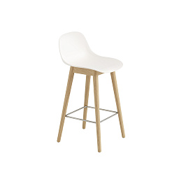 FICOBWON04041 Muuto Fiber барный стул светлый дубовый с перекладиной 65 см