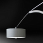 518930 Vibia Balance изогнутый торшер никель — фото 4