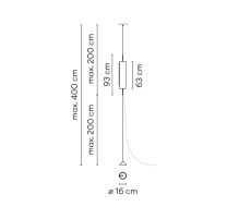 Guise,Pendant Graphite 3000K,SENSOR