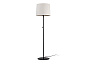 64313-41 SAMBA BLACK FLOOR LAMP BEIGE RIBBONED LAMPSHADE ø4 торшер Faro barcelona — фото 1