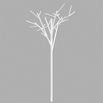 Albero System complete with pole for burial - Warm White - Symmetrical optic 123W 2552lm - 3000K