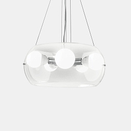 016863 Ideal lux Audi-10 подвесной светильник с тремя стеклянными плафонами на металлическом основании