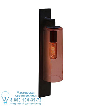 Dome Wall lamp coated aluminium & handmade glass СТЕНА КУПОЛА - АЛЮМИНИЙ ПОРОШКОВОЕ ПОКРЫТИЕ ЧЕРНЫЙ/ЯНТАРНЫЙ Стекло Royal Botania