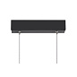 1006188 SLV ONE LINEAR 140 PD PHASE up/down black подвесной линейный светильник — фото 3