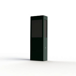 108005059 Roger Pradier Brick2 садовый боллард прямоугольной формы чёрного цвета