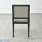 Seine Side Dining Chair-Black w/Grey Leather Global Views кресло