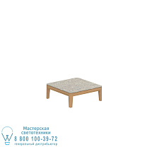 CALYPSO LOUNGE СТОЛ ИЗ ТИКА 72X72 СМ КЕРАМИЧЕСКИЙ CEPPO DOLOMITICA Royal Botania