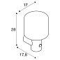 SLV 1004679 OVALISK SENSOR WL светильник настенный IP65 9.6Вт c LED 3000/4000K