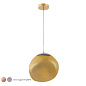 Светильник подвесной Crystal Lux MALAGA SP1 D200 GOLD — фото 1