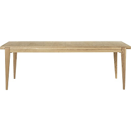 10058061 GUBI S-Table обеденный стол прямоугольной формы из дубового массива с раздвижным механизмом