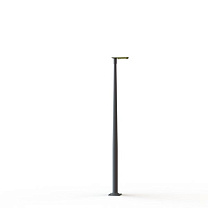 Hector N° 2; Toughened clear glass Built-in LED 3000°K warm white SYM 26W; Sulfur yellow