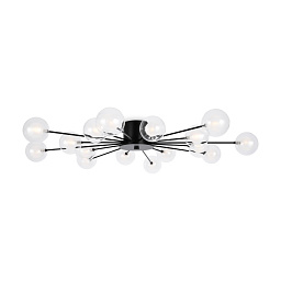 FR5242CL-16B1 Freya Celebrity потолочный светильник с множеством сферических источников света в чёрном оформлении