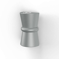 Duo N° 1; Toughened clear glass GU10 PAR16 LED 23W; Silk grey