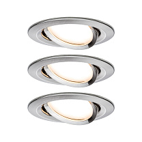 Downlight Nova 3-piece set Swivelling round 50°