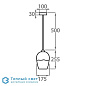 Crest подвесной светильник Bella Figura cl238 clear shortened