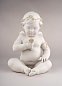 Фарфоровая статуэтка ангела-херувима с цветами Celestial Angel Lladro 01009532 — фото 3