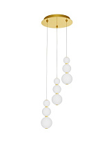 Triac Dimmable Gold Metal & Opal Glass LED 32 Watt 220-240 Volt 2747Lm 3000K IP20 D: 31 H: 150 cm
