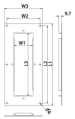 Монтажная пластина Kreon Side 40 x 200 KR732413