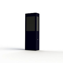 Brick² N° 2; Black PMMA E27 23W; Steel blue