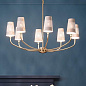Adeena 36.5" 8 Light Chandelier Brushed Natural Brass люстра 52509BNB Kichler — фото 2