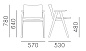 Osaka Мягкое кресло из ясеня с подлокотниками Pedrali PID554983
