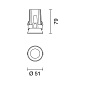 QA48 Laser iGuzzini Fixed round recessed luminaire - Minimal - medium - Super Comfort - Gold  satin-finish — фото 1