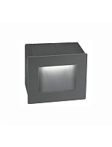 Dark Gray Aluminium LED 3 Watt 270Lm 3000K 220-240 Volt 50Hz Beam Angle 15° IP54 L: 8 W: 7 H: 8 cm Cut Out: L: 6.4 x W: 6.7 cm