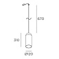 71-8493-DN-12 Leds C4 Glam 310mm for Deltatrack — фото 1