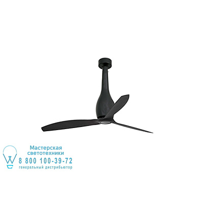 32006 ETERFAN Matt black ceiling fan with DC motor люстра с вентилятором Faro barcelona