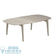 СТОЛИК TEA TIME 120X65CM H40 SAND CERAMIC TAUPE GREY Royal Botania