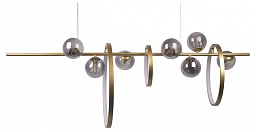 10139/1200L Loft It Molecule подвесной светильник с металлическими сферами и подвесами золотого оттенка