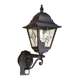 Настенный уличный светильник Norfolk Elstead NR1-PIR-BLACK черный