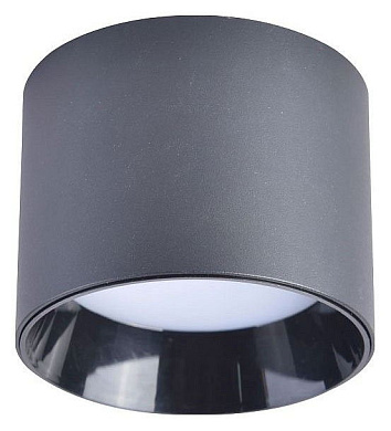 потолочный светильник цилиндрический черного цвета