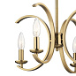 Cassadee 16" 4 Light Convertible Pendant/Semi Flush Brushed Natural Brass подвесной светильник 52119BNB Kichler — фото 3