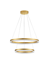 Triac Dimmable Brass Gold Aluminium LED 52 Watt 220 Volt 3120Lm 3000K IP20 D: 60 H: 150 cm