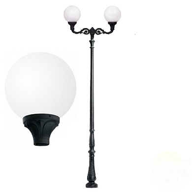Парковый фонарь Fumagalli HOREB ADAM/GLOBE 400 2L
