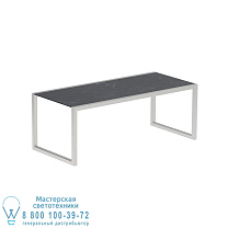 NINIX СТОЛ 200X90CM ИЗ НЕРЖАВЕЮЩЕЙ СТАЛИ И КЕРАМИКИ NERO MARQUINA Royal Botania