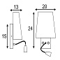 149452 SLV COUPA FLEXLED светильник 4.8W, 3000К, 125лм и QT14 G9 40W, хром/стекло белое