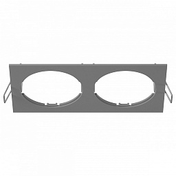 217529 Lightstar Intero 16 двойная рамка для встроенных потолочных светильников серого цвета