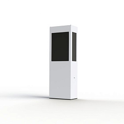 108005001 Roger Pradier Brick2 садовый боллард прямоугольной формы белого цвета
