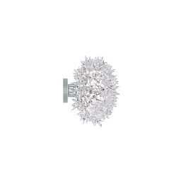 09270B4 Kartell Bloom настенный светильник с декоративным плафоном из прозрачного хрусталя