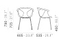 Fox Полипропиленовый стул с подлокотниками Pedrali 3726
