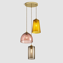 Pick-n-Mix Combo Large - Diamond, Warm, 3 Drop Cluster полированная латунь