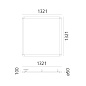 1430110A Artemide Alphabet Of Light Square 120 Полувстраиваемый потолочный светильник / Настенный светильник — фото 1